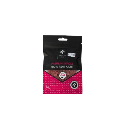 WOVV - Godbiter Okse 80 g - Hund - Hundegodbiter & tyggebein - Belønningsgodbiter for hund - ZOO.no