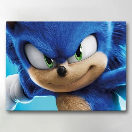 Canvas Tryck / Målning - Sonic the Hedgehog - 40x30 cm - Canvas