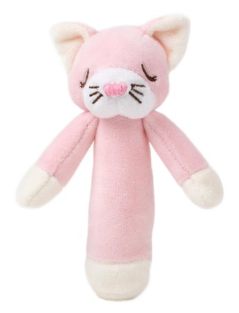 Diinglisar, Rattle, Cat, Baby Pink Pink Teddykompaniet
