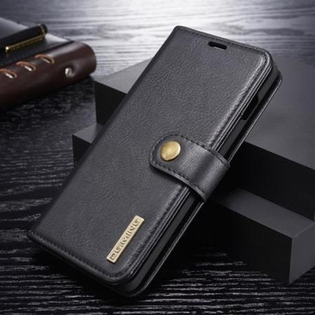 DG.MING Plånboksfodral 2-i-1 Split för Samsung Galaxy S10 Plus - Svart