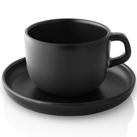 Eva solo Nordic Kitchen Kopp med fat 20 cl' - 'Svart