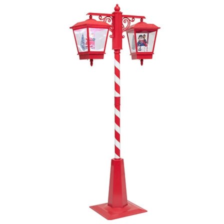 Dobbelt lanterne 66 LED rød hvid