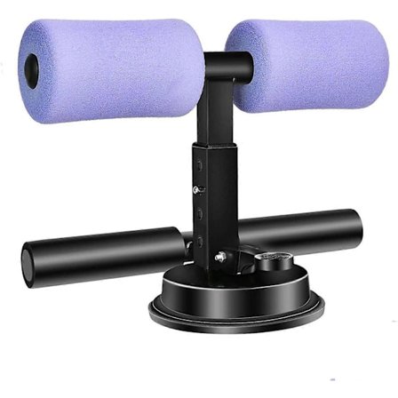 Bærbar Sit-up Bar Hjelp-Tilbehør, Bærbar Sugekopp Abdominal Bar for, Justerbar Polstret Ankelstøtte Sit-up Treningsutstyr for Hjemmetrening T