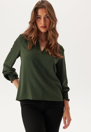 ONLY Onlmette V-Neck Smock Top Klær