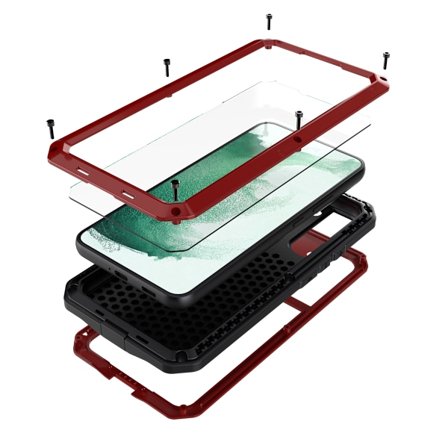 Samsung Galaxy S21 FE - Kraftigt HEAVY DUTY Aluminiumfodral