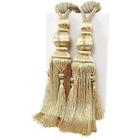 2 stk. Lanterne Enkel Hængende Bold Kvaster Gardiner Spænde Sling Binding