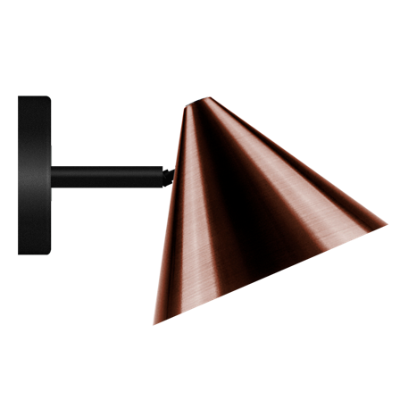 Westal Tratt Micro Vægarmatur GU10, uden lyskilde Mørkoxideret kobber, Belysning