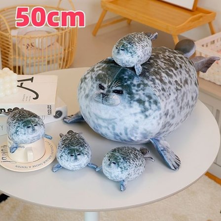 Hot Sale Sinetti Merileijona pehmolelut Elävä äiti-lasten hylje-nukke Kodikas puuvillatäytteinen tyyny Selkätyyny söpö lahja