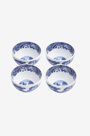 Spode - Dyppeskål Blue Italian 10 cm, 4-pakning - Blå - Skåler - Fra Homeroom