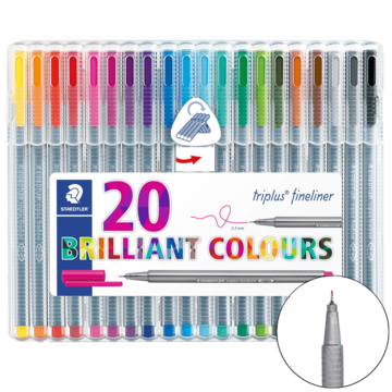 Fargepenner Finelner 0,3mm 20P