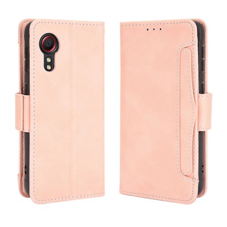 Fodral för Samsung Galaxy Xcover 5 Justerbart Avtagbart Korthållare Magnetisk Stängning Läderplånboksfodral