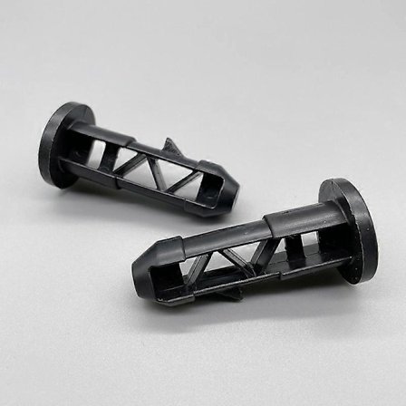 6 stk. hengselpinner for søppelkasselokk, svart plast for 240L utendørs søppelkasse