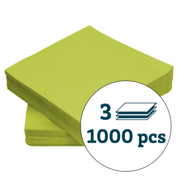 SERVIETT 3-LAG KIWI 40X40CM*