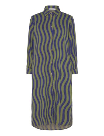 Bobo Choses | Multicolour Waves Printed Long Shirt Dress | S