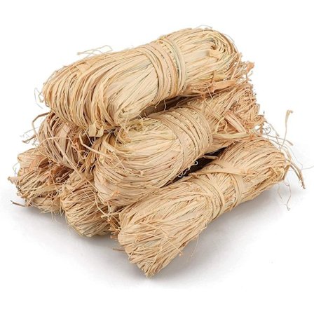 300g Naturlig Raffia Naturlig Rafia til Blomsterhandlere Buketter, Dekoration Håndværk, Vævning, Havebrug