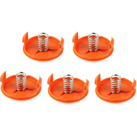 5 stk. spolehette for Black & Decker gresstrimmer BESTA525 BESTA528 BESTA530 ST1823, ABS-erstatningsspoledeksel for gressklipper