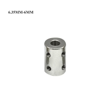 Stålstiv akselkobling 6,35MM-6MM