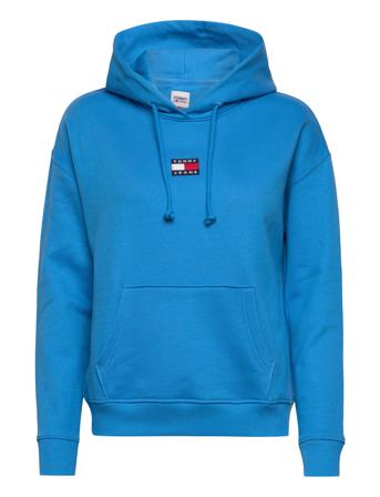 Tjw Tommy Center Badge Hoodie Huppari Sininen Tommy Jeans