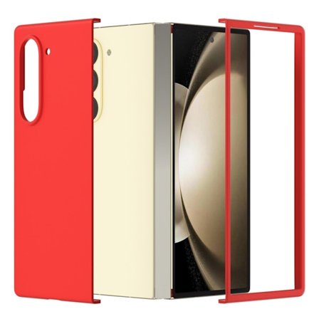SKALO Samsung Z Fold6 Ultratunn Skin-touch Fold Skal - Röd