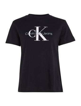 Core Monologo Regular Tee T-shirts & Tops Short-sleeved Svart Calvin Klein Jeans*Betinget Tilbud