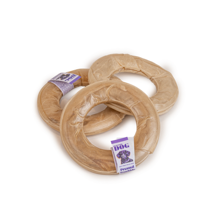 My favourite DOG - Presset ring av råskinn - naturlig 15 cm - Hund - Hundegodbiter & tyggebein - Tyggeringer & tyggesnacks - ZOO.no