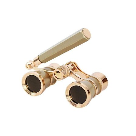 3x25 kikkert Metal Opera Theatre Briller Coated Linse Rødt Teleskop M/ Håndtak