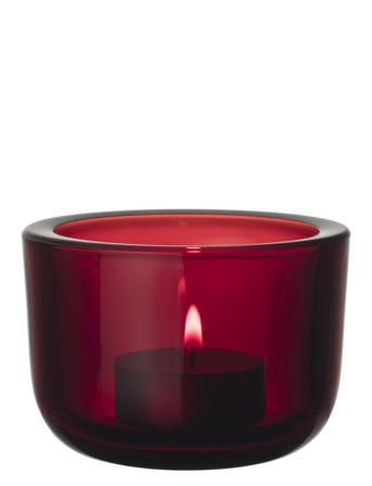 Valkea Teal.cand 60Mm Home Decoration Candlesticks & Tealight Holders Tealight Holders Punainen Iittala