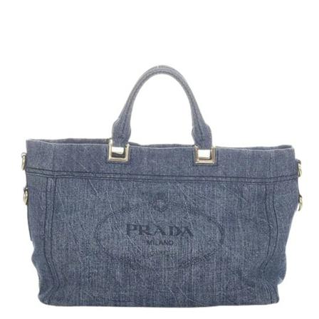Prada Vintage, Pre-owned Handbag Blauw, Dames, Maat:ONE Size
