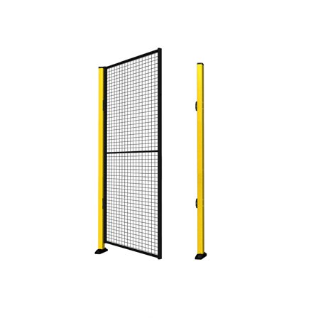 Einzeltür X-GUARD (inkl. Steher und Gitter), 1400 x 1500 mm