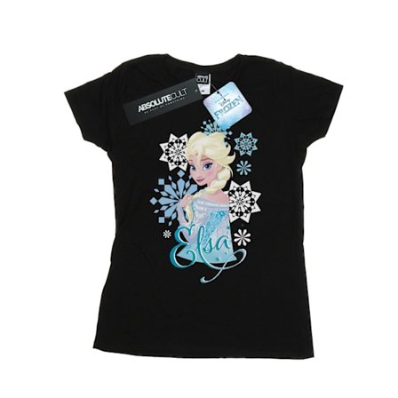 Disney Dam/Kvinnor Frozen Elsa Snöflingor Bomull T-shirt XXL