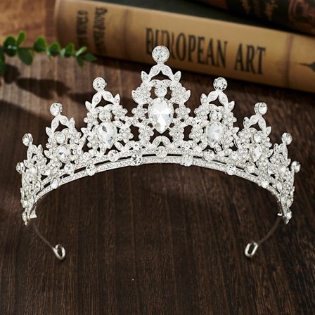 Krystallkroner for voksne Rhinestone Bryllups Tiara for kvinner prinsessekroner for jente