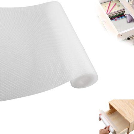 Skridsikker måtte - 500x30 cm - Skuffemåtte - Antifouling puder - Køkkenskuffebeskytter