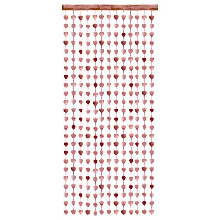 Draperi Hjärtan Roséguld