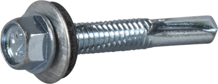 ESSVE 63532 Plateskrue sekskanthode, FZB, med skive 5,5 x 38 mm, 200-pakning, Innfesting