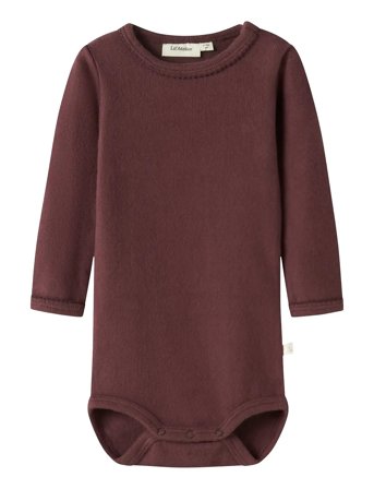 Lil'Atelier Nbfthora Haf Ls Slim Body Lil - Burgundy - 68