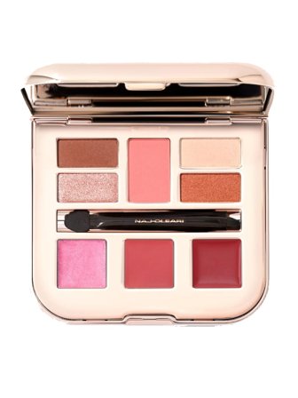 NAJ-OLEARI Palettes/Make-Up La Postina Rosa Extra Small Set cont.: Powder Blush + 4 Eyeshadows + Double Eyeshadow Brush + Lip Gloss + 2 Lipsticks + 