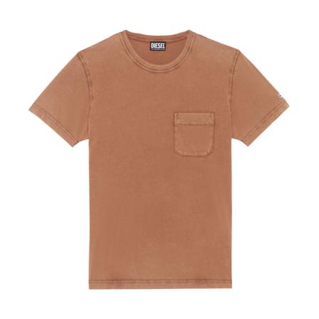 Diesel, T-shirt Bruin, Heren, Maat:M