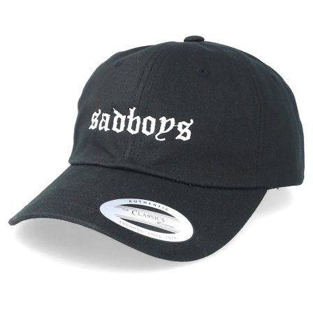 Iconic - Black unconstructed Czapka Z Daszkiem - Sadboys Black Dad Cap @ Hatstore