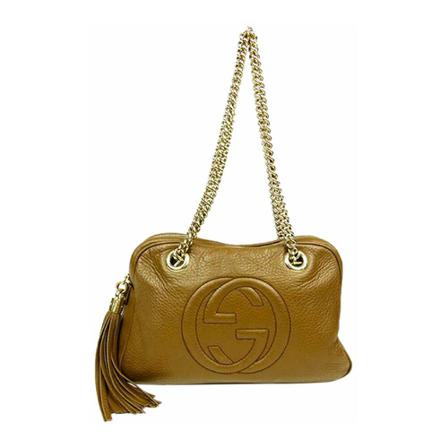 Gucci Vintage, Pre-owned Bag Bruin, Dames, Maat:ONE Size