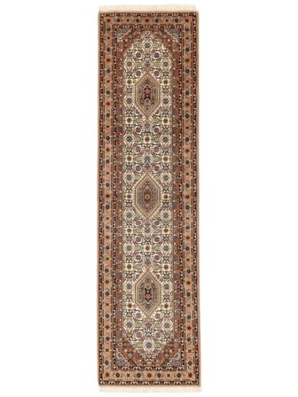 Medalhão Pequeno Bijar Indo Tapete 81X298 Lã, Carpetvista