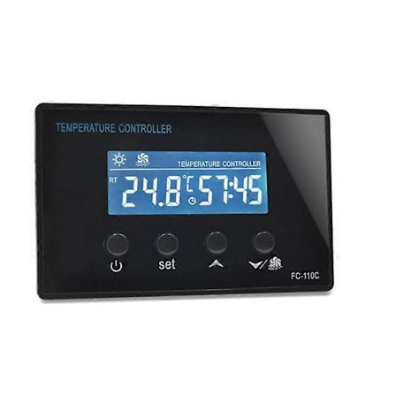 FC-110C 230V10A LCD Mini Badstu Rom Fot Spa Digital Temperaturkontroller med Nedtellingstimer Reg