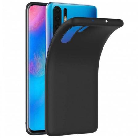 Huawei P30 Pro Ultratunn Mjukt Gummibelagd Mattsvart Skal Svart