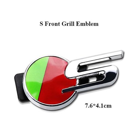 3D Metallisk Bilgrill Bakluke Klistremerke For Jaguar Bil R Sport Emblem RS S 25t 35t AWD Merke Type XE F PACE Tilbehør