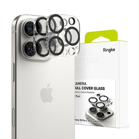 Ringke Kameraskydd 2-pack härdat glas för iPhone 16 Pro / 16 Pro Max