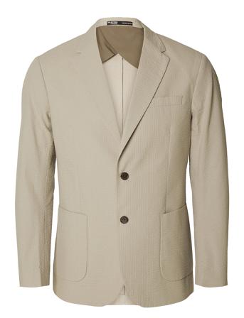 Slhreg-Smith Seersucker Blz Beige Selected Homme