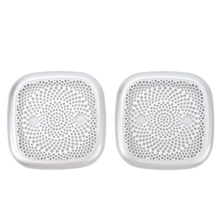 2 kpl auton kattokaiuttimen suojus ruostumatonta terästä torvisuojus kaiuttimen ritilän korvaava osa Land Rover Range Rover Sportiin 2023 hopea