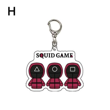 Squid Game Triangel Square Circle Icon Röd Hoodie Man Cosplay Ke