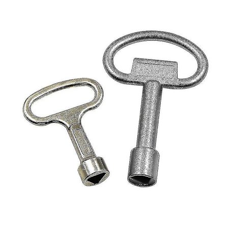 6 stk metal trekantet nøgle, trekantet nøgle, måler boks nøgle, gas måler nøgle, til gas vand Elektrisk måler kabinetvandventil nøgle chassis kabinet 