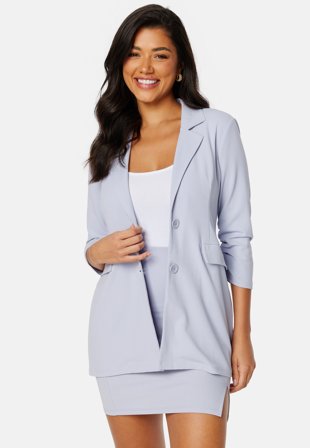 BUBBLEROOM Jen soft blazer Dusty blue Klær