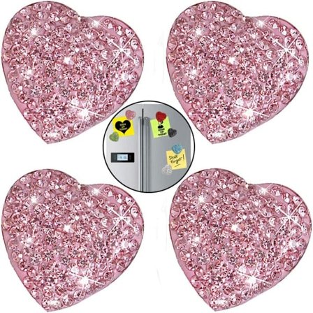 Bling Bling kylskåpsmagneter 4-pack för kontorsskåp Whiteboard